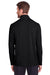 North End NE400 Mens Jaq Performance Moisture Wicking Long Sleeve Polo Shirt Black Model Back
