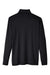 North End NE400 Mens Jaq Performance Moisture Wicking Long Sleeve Polo Shirt Black Flat Back
