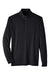 North End NE400 Mens Jaq Performance Moisture Wicking Long Sleeve Polo Shirt Black Flat Front