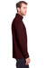 North End NE400 Mens Jaq Performance Moisture Wicking Long Sleeve Polo Shirt Burgundy Model Side