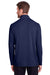 North End NE400 Mens Jaq Performance Moisture Wicking Long Sleeve Polo Shirt Classic Navy Blue Model Back