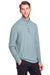 North End NE400 Mens Jaq Performance Moisture Wicking Long Sleeve Polo Shirt Opal Blue Model 3q