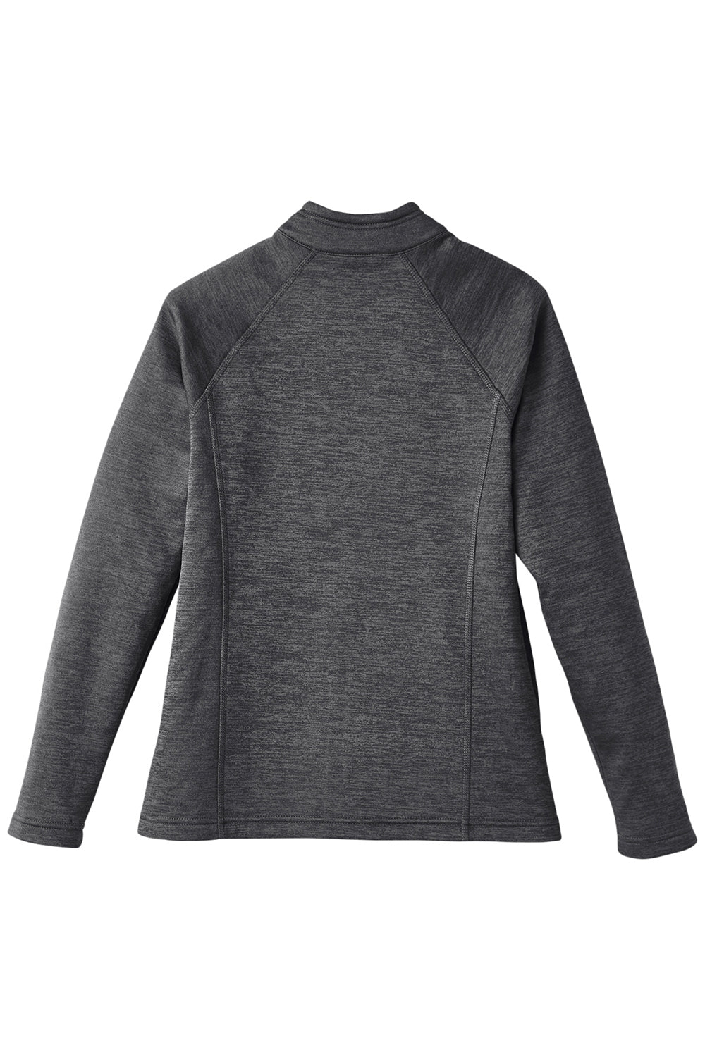 North End NE712W Womens Flux 2.0 Fleece Water Resistant Full Zip Jacket Heather Black/Carbon Grey Flat Back