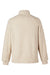 North End NE713 Mens Aura Sweater Fleece 1/4 Zip Sweatshirt w/ Pockets Heather Oatmeal/Teak Flat Back