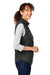 North End NE714W Womens Aura Sweater Fleece Full Zip Vest Black Model Side