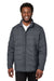 North End NE721 Mens Aura Water Resistant Full Zip Jacket Carbon Grey Model Front