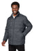 North End NE721 Mens Aura Water Resistant Full Zip Jacket Carbon Grey Model 3q