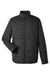 North End NE721 Mens Aura Water Resistant Full Zip Jacket Black Flat Front