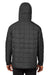 North End NE722 Mens Aura Water Resistant Packable Hooded Anorak Jacket Black Model Back
