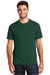 New Era NEA100 Mens Heritage Short Sleeve Crewneck T-Shirt Dark Green Model Front