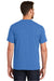 New Era NEA100 Mens Heritage Short Sleeve Crewneck T-Shirt Heather Royal Blue Model Back