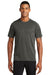 New Era NEA200 Mens Series Performance Jersey Moisture Wicking Short Sleeve Crewneck T-Shirt Graphite Grey Model Front