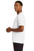 New Era NEA200 Mens Series Performance Jersey Moisture Wicking Short Sleeve Crewneck T-Shirt White Model Side
