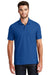 New Era NEA300 Mens Venue Home Plate Moisture Wicking Short Sleeve Polo Shirt Royal Blue Model Front