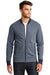 New Era NEA503 Mens Sueded French Terry Full Zip Jacket Navy Blue Twist/Navy Blue Model Front