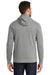 New Era NEA511 Mens Fleece Full Zip Hooded Sweatshirt Hoodie w/ Pockets Heather Shadow Grey Model Back
