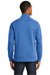 New Era NEA512 Mens Fleece 1/4 Zip Sweatshirt Heather Royal Blue Model Back