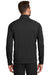 New Era NEA523 Mens Venue Moisture Wicking Fleece 1/4 Zip Sweatshirt w/ Pockets Black Model Back