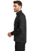 New Era NEA523 Mens Venue Moisture Wicking Fleece 1/4 Zip Sweatshirt w/ Pockets Black Model Side