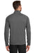 New Era NEA523 Mens Venue Moisture Wicking Fleece 1/4 Zip Sweatshirt w/ Pockets Graphite Grey Model Back