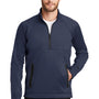 New Era Mens Venue Moisture Wicking Fleece 1/4 Zip Sweatshirt w/ Pockets - Navy Blue