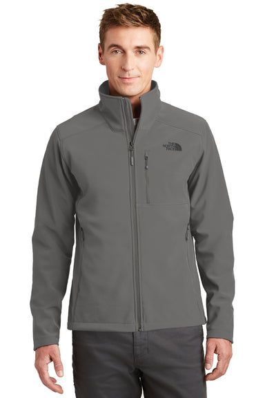 The North Face NF0A3LGT Mens Apex Barrier Wind & Water Resistant Full Zip Jacket Asphalt Grey Model Front