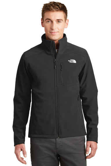 The North Face NF0A3LGT Mens Apex Barrier Wind & Water Resistant Full Zip Jacket Black Model Front