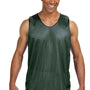 A4 Mens Reversible Mesh Moisture Wicking Tank Top - Forest Green