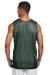 A4 NF1270 Mens Reversible Mesh Moisture Wicking Tank Top Forest Green Model Back