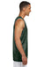 A4 NF1270 Mens Reversible Mesh Moisture Wicking Tank Top Forest Green Model Side