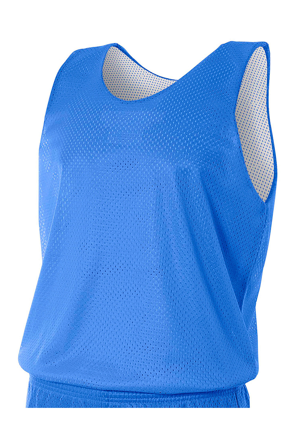 A4 NF1270 Mens Reversible Mesh Moisture Wicking Tank Top Royal Blue Flat Front