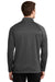 Nike NKAH6254 Mens Therma-Fit Moisture Wicking Fleece 1/4 Zip Sweatshirt Anthracite Grey Model Back