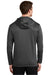 Nike NKAH6259 Mens Therma-Fit Moisture Wicking Fleece Full Zip Hooded Sweatshirt Hoodie w/ Pockets Anthracite Grey Model Back