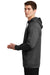 Nike NKAH6259 Mens Therma-Fit Moisture Wicking Fleece Full Zip Hooded Sweatshirt Hoodie Anthracite Grey Model Side