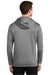 Nike NKAH6259 Mens Therma-Fit Moisture Wicking Fleece Full Zip Hooded Sweatshirt Hoodie w/ Pockets Heather Dark Grey Model Back