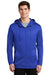 Nike NKAH6259 Mens Therma-Fit Moisture Wicking Fleece Full Zip Hooded Sweatshirt Hoodie Game Royal Blue Model Front
