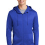 Nike Mens Therma-Fit Moisture Wicking Fleece Full Zip Hooded Sweatshirt Hoodie - Game Royal Blue
