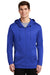 Nike NKAH6259 Mens Therma-Fit Moisture Wicking Fleece Full Zip Hooded Sweatshirt Hoodie w/ Pockets Game Royal Blue Model Front