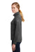 Nike NKAH6260 Womens Therma-Fit Moisture Wicking Fleece Full Zip Sweatshirt Anthracite Grey Model Side