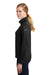 Nike NKAH6260 Womens Therma-Fit Moisture Wicking Fleece Full Zip Sweatshirt Black Model Side