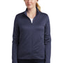 Nike Womens Therma-Fit Moisture Wicking Fleece Full Zip Sweatshirt - Midnight Navy Blue