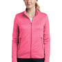Nike Womens Therma-Fit Moisture Wicking Fleece Full Zip Sweatshirt - Heather Vivid Pink