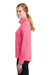 Nike NKAH6260 Womens Therma-Fit Moisture Wicking Fleece Full Zip Sweatshirt Heather Vivid Pink Model Side