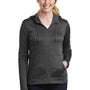 Nike Womens Therma-Fit Moisture Wicking Fleece Full Zip Hooded Sweatshirt Hoodie w/ Pockets - Anthracite Grey