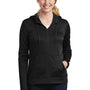 Nike Womens Therma-Fit Moisture Wicking Fleece Full Zip Hooded Sweatshirt Hoodie w/ Pockets - Black