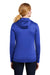 Nike NKAH6264 Womens Therma-Fit Moisture Wicking Fleece Full Zip Hooded Sweatshirt Hoodie w/ Pockets Game Royal Blue Model Back