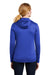 Nike NKAH6264 Womens Therma-Fit Moisture Wicking Fleece Full Zip Hooded Sweatshirt Hoodie Game Royal Blue Model Back