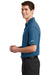 Nike NKAH6266 Mens Dri-Fit Moisture Wicking Short Sleeve Polo Shirt Court Blue Model Side