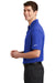 Nike NKAH6266 Mens Dri-Fit Moisture Wicking Short Sleeve Polo Shirt Game Royal Blue Model Side
