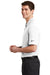 Nike NKAH6266 Mens Dri-Fit Moisture Wicking Short Sleeve Polo Shirt White Model Side